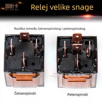 100A vodootporni automobilski relej visokog napona za modifikacije vozila