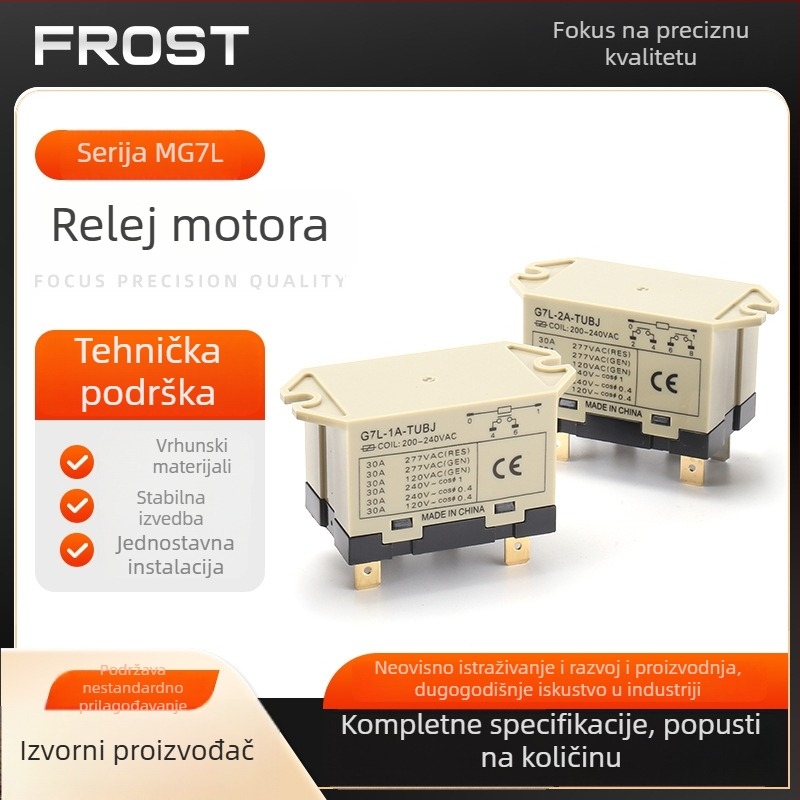 MG7L motorno relej za klima uređaje, grijanje i hlađenje, elektromagnetsko rele s kontaktima, kompaktni dizajn