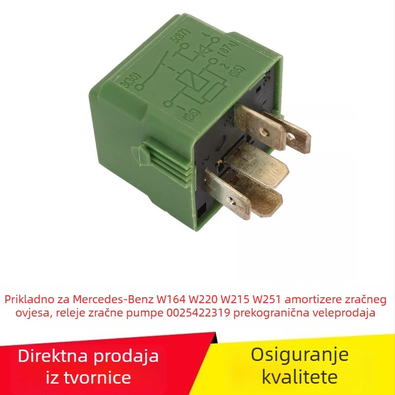 Relé pumpe zraka sustava zračnog ovjesa Mercedes-Benz W164/W220/W215/W251 – 0025422319