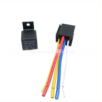 Automobilska utičnica releja, 80A, 12V/24V, 4-pinska i 5-pinska, normalno otvorena i normalno zatvorena, JD2912
