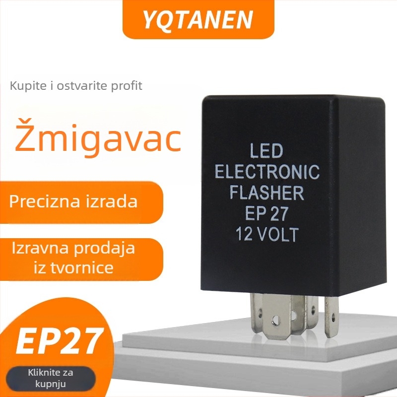 EP27 LED žmigavac automobila s 5-pinskim relejem za treptanje