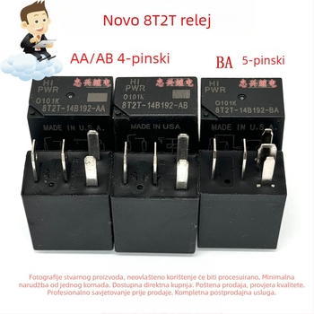 Ford automobilni relej 8T2T-14B192-AA AB BA 4-pinski 5-pinski 12V DC