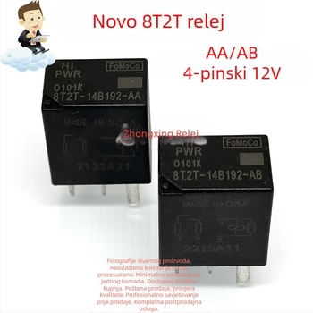 Ford automobilni relej 8T2T-14B192-AA AB BA 4-pinski 5-pinski 12V DC