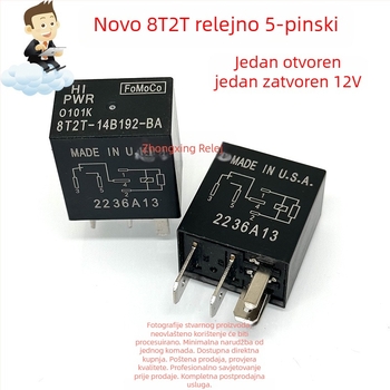 Ford automobilni relej 8T2T-14B192-AA AB BA 4-pinski 5-pinski 12V DC