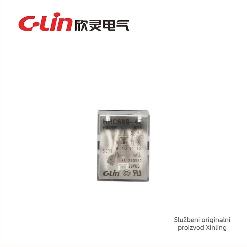 Xinling solenoidni relej HHC68B-4ZL (HH54PMY4) kompaktni elektromagnetski rele AC380V