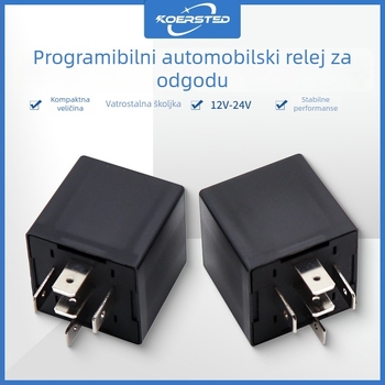 Koersted relej kašnjenja 12V/24V, prilagodljiv, 4-pin ili 5-pin, bez NC