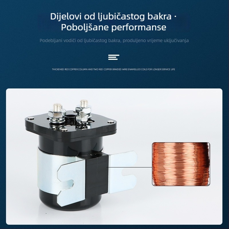 Automobilski relej 3050692 visoke snage, 12V/24V, 200A, za pokretanje i usporavanje motora