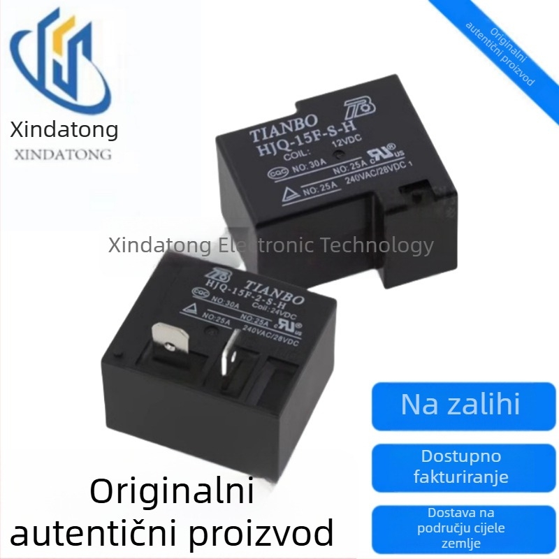 Tianbo relej HJQ-15F-1-S-Z 12V DC, 24V DC, 5V DC