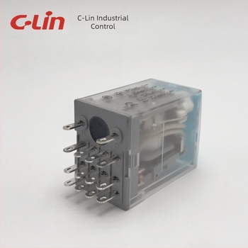 Xinling HHC68BVL-4Z (HH54P, MY4) Elektromagnetski relej, 5A, 14-pinski, s LED indikatorom
