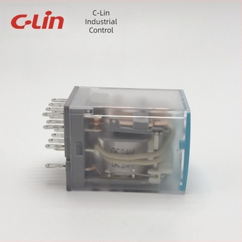 Xinling HHC68BVL-4Z (HH54P, MY4) Elektromagnetski relej, 5A, 14-pinski, s LED indikatorom