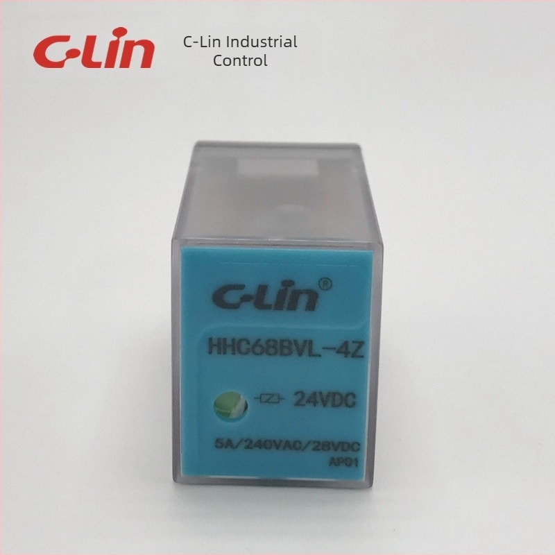 Xinling HHC68BVL-4Z (HH54P, MY4) Elektromagnetski relej, 5A, 14-pinski, s LED indikatorom