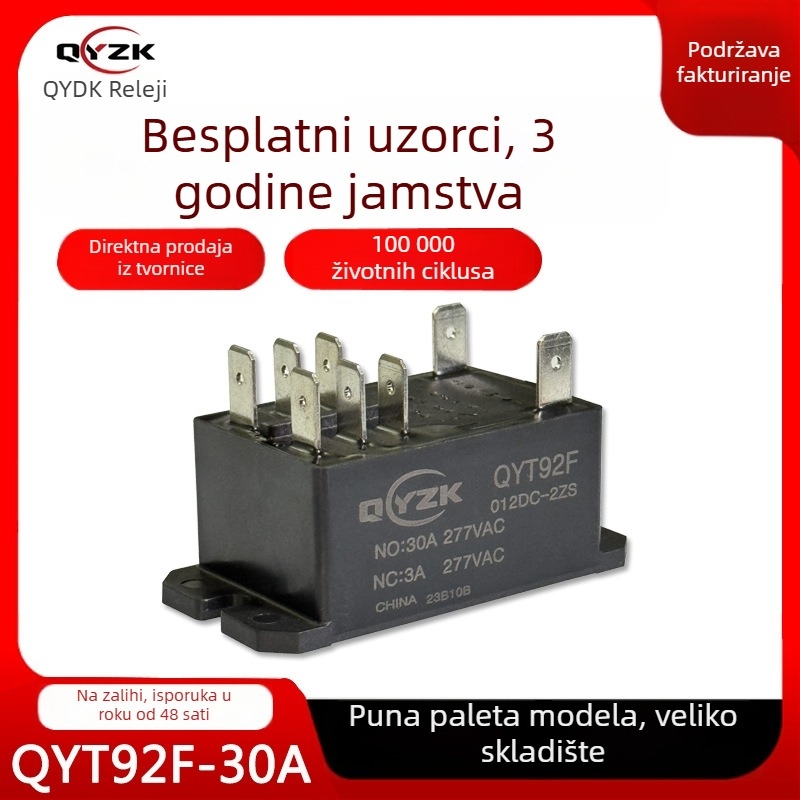 5V/12V/24V/92F relej visokog napona, 30A, 12V za rashladnu opremu i mala vozila