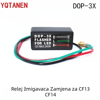 DOP-3X LED žmigavac s relejem za sprječavanje prebrzog treperenja