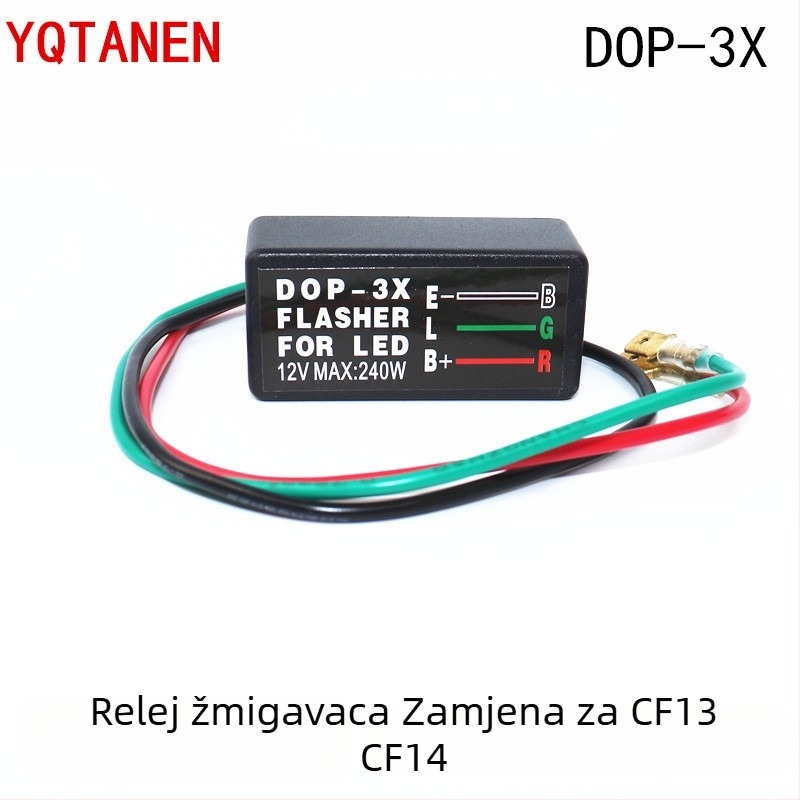 DOP-3X LED žmigavac s relejem za sprječavanje prebrzog treperenja