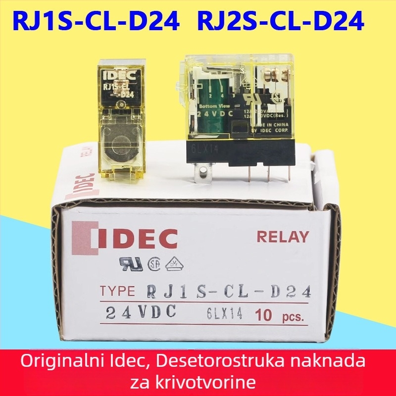Izumi međurele rele RJ2S-CL-D24 i RJ1S-CL-D24, AC 220V, 8-pinsko i 5-pinsko