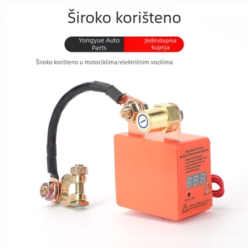 Daljinski prekidač baterije 240A, 12V, s nadograđenim inteligentnim relejem za isključivanje napona vozila