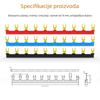 Rongyue IEDC elektromagnetni rele RJ2S serije, tanko kućište, visoke snage, 8-pin