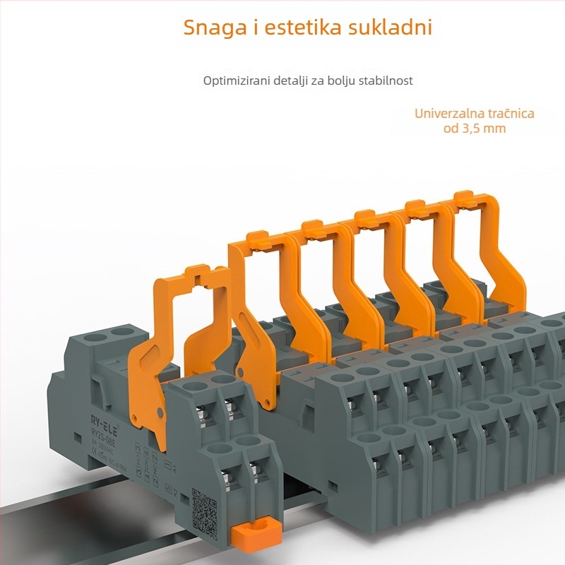 Rongyue IEDC elektromagnetni rele RJ2S serije, tanko kućište, visoke snage, 8-pin