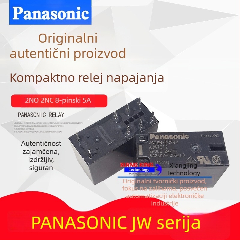 Panasonic JW2SN 24VDC / JW1FSN 12VDC mini rele za snagu, 5/8 pin