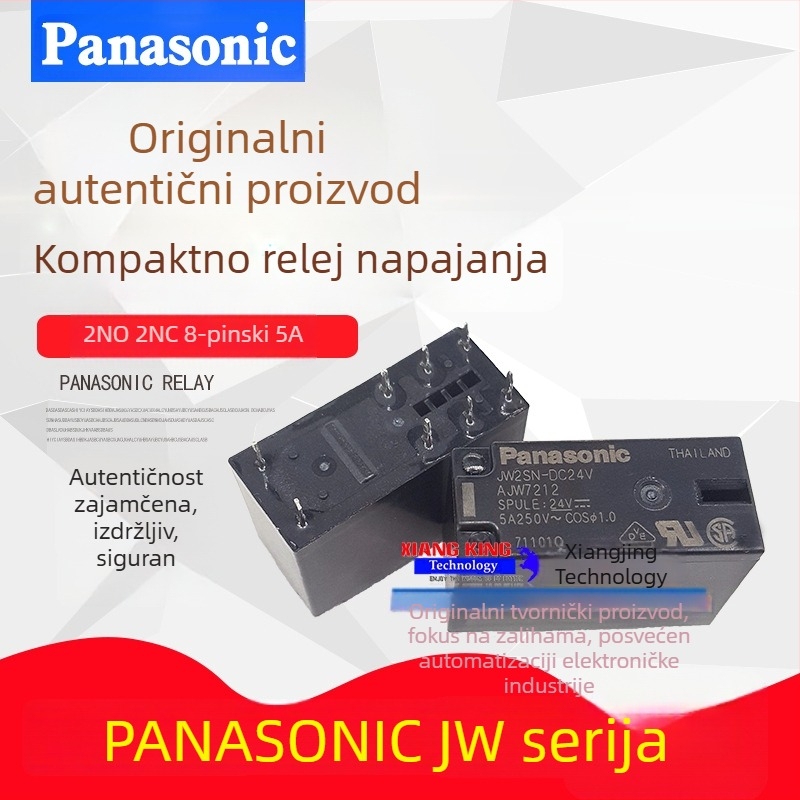 Panasonic JW2SN 24VDC / JW1FSN 12VDC mini rele za snagu, 5/8 pin