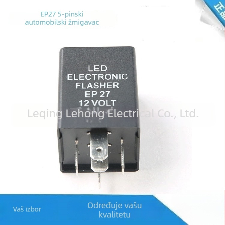 EP27 LED žmigavac s 5 pinova, relej za upravljanje smjerom, 12V, za motocikle, visokoučinkovit inteligentni modul