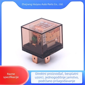 Zatvoreno vodootporno automobilno rele, 4/5 pinova, 40A/60A, smeđe kućište, prilagodba