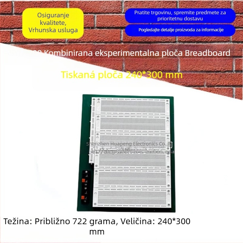 SYD-800 Breadboard za prototipiranje, 240 x 300 mm, izvorno novo