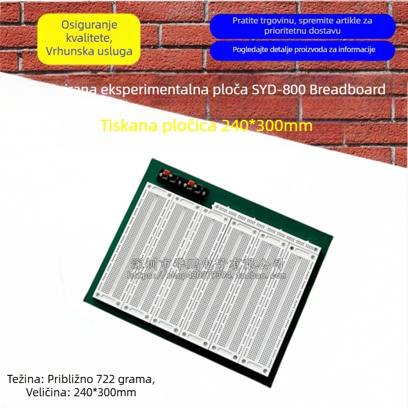 SYD-800 Breadboard za prototipiranje, 240 x 300 mm, izvorno novo
