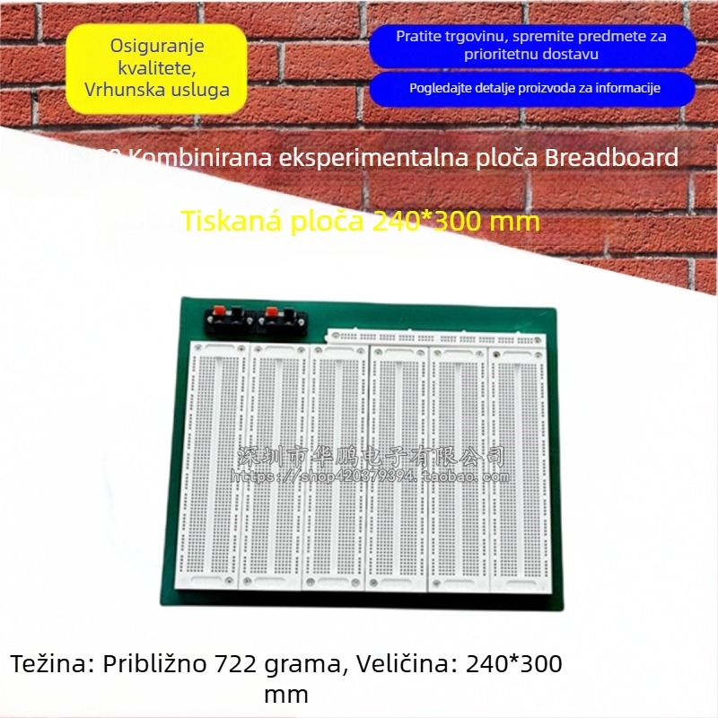 SYD-800 Breadboard za prototipiranje, 240 x 300 mm, izvorno novo