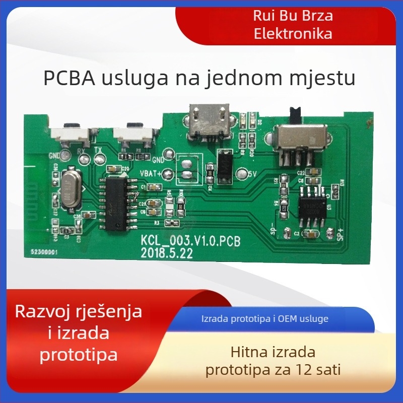 PCBA pločica s SMT lemljenjem, obrada završnog proizvoda i razvoj rješenja za reverzno inženjerstvo PCB