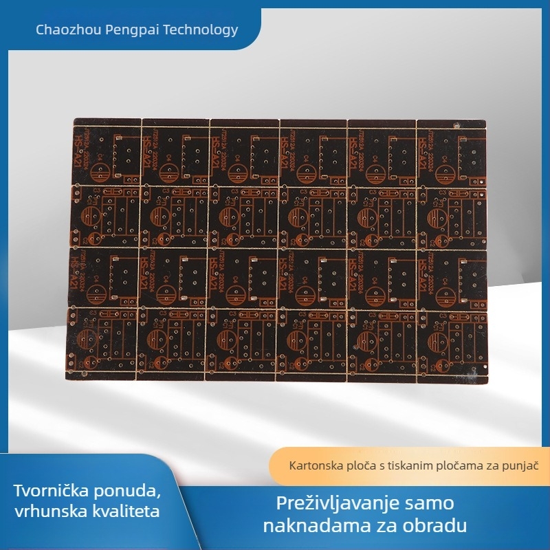 Materijal PCB za punjač – jednostruka PCB s maskom za lemljenje, FR-4/Cem-1/Cem-3 opcije, rješenje dizajna