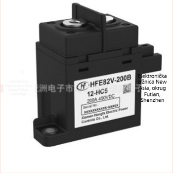 Visokonaponski DC kontaktor HFE82V-200B/750-12-HC5, automobilni relej 750V 200A
