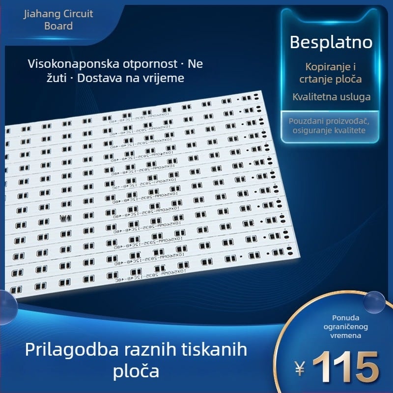 LED pločica s aluminijskim substratom, visoke snage, dizajn PCB ploče