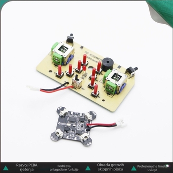DIY COB pločica za quadcopter s drvenom montažom — edukativna elektronička pločica za model zrakoplova s fiksnom visinom
