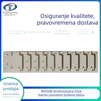 R4350B visokofrekvencijska dvostruka PCB pločica s bakrenom podlogom, epoksidna smola, back-drilled prototip pločica