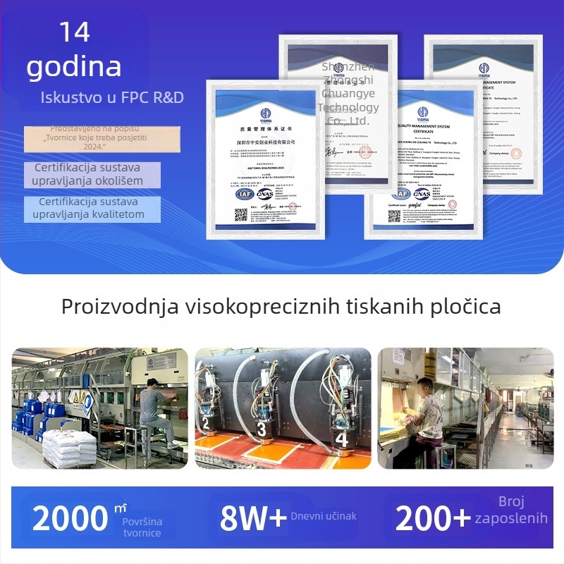 Višestruka FPC fleksibilna ploča, jednostrani i dvostrani panel, brzo prototipiranje