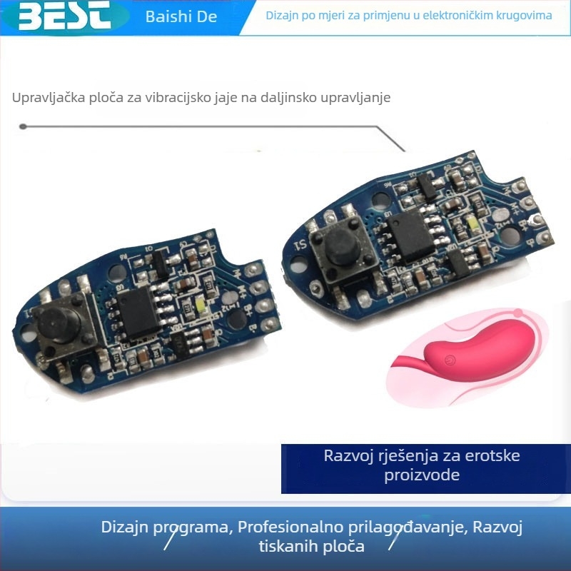 AI seksualna igračka za odrasle s PCBA pločom i zaslonom, daljinskim upravljanjem putem aplikacije, bežičnim punjenjem i upravljanjem vibrirajućim jajetom