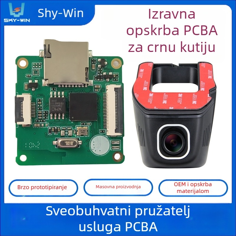 Matična ploča za vozilo s dvostrukim pohranom za dash cam, PCBA PCB, SMT montaža i ubrzano prototipiranje