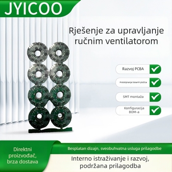 Razvoj sheme PCBA ploče za ručni rashladni ventilator i upravljačku ploču malog ventilatora pri 130.000 rpm