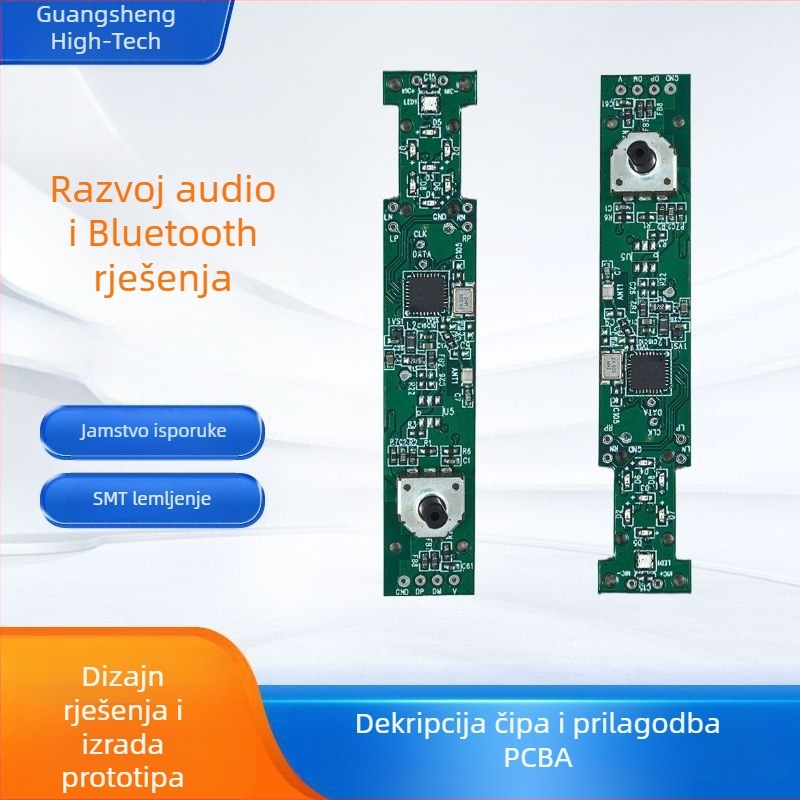 Prilagođeni PCB za zvučnu karticu i slušalice — PCBA rješenje ploče za razvoj, nadzor i prijenos uživo