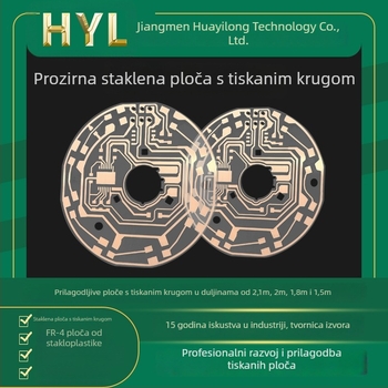 Prozirni PCB za prototip - duga višeslojna tiskana pločica FR-4 / aluminijski podložak