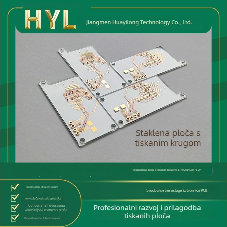 Prozirni PCB za prototip - duga višeslojna tiskana pločica FR-4 / aluminijski podložak