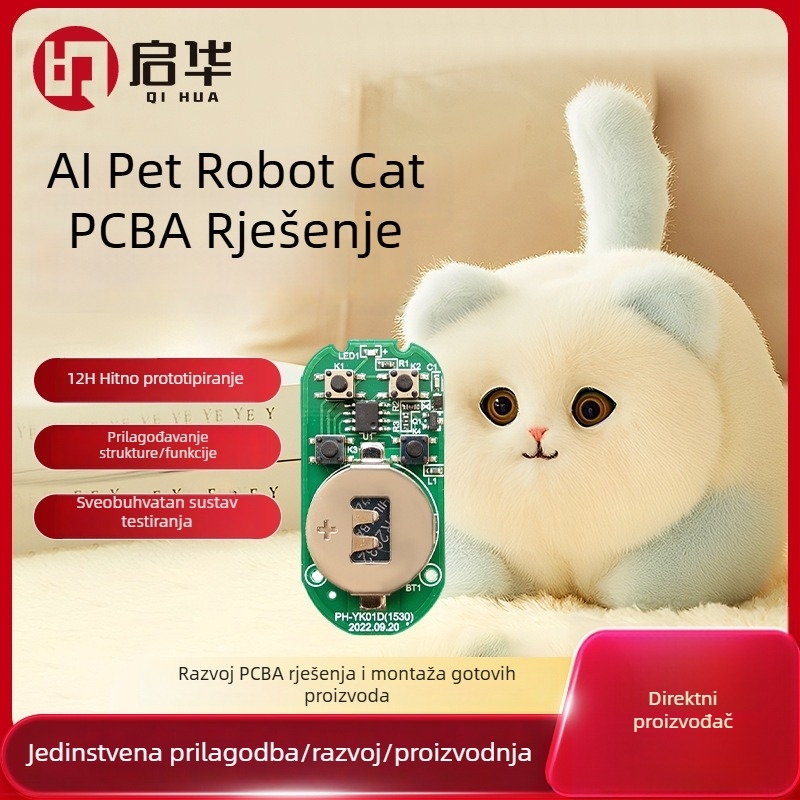 AI PCBA rješenje za robota mačku, modul inteligentne glasovne interakcije za interaktivnu igračku