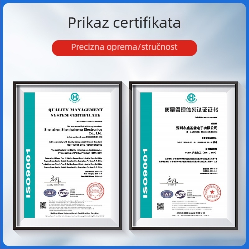 Prilagođena PCBA pločica kopiranje, cjelovito kloniranje ploče, SMT lemljenje, obrada PCBA za industrijsku kontrolu
