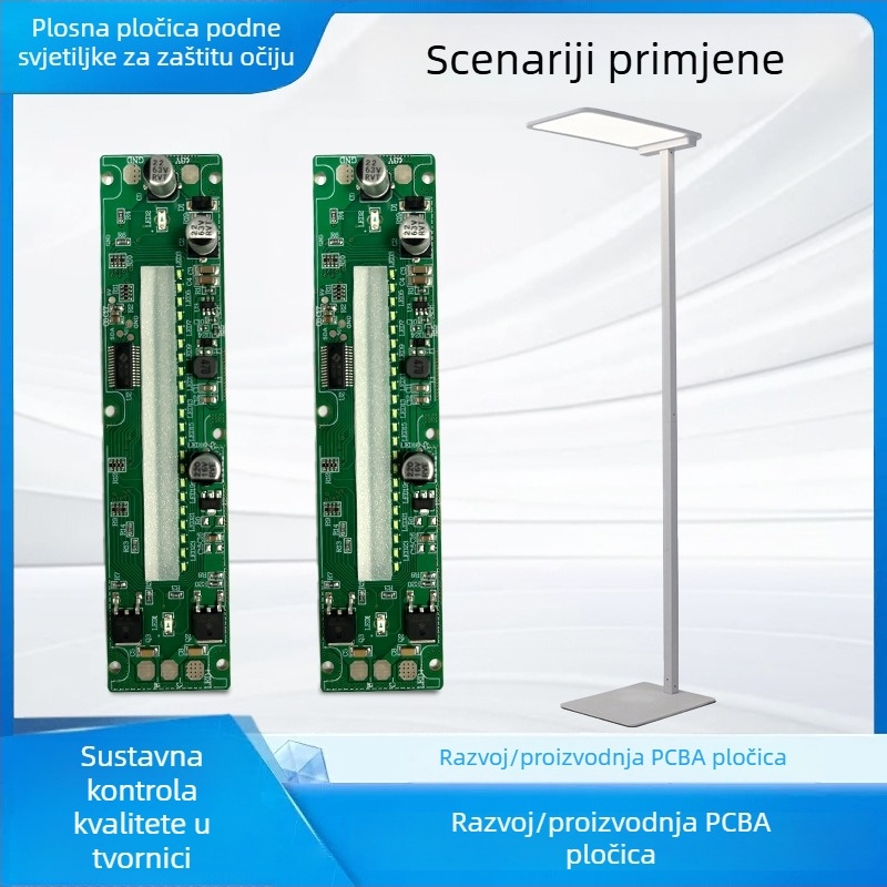 Uspravna lampa za čitanje s zaštitom očiju i svjetlom s cijelim spektrom, PCBA razvojni krug ploča i LED ploča za ploču ulične rasvjete velike snage