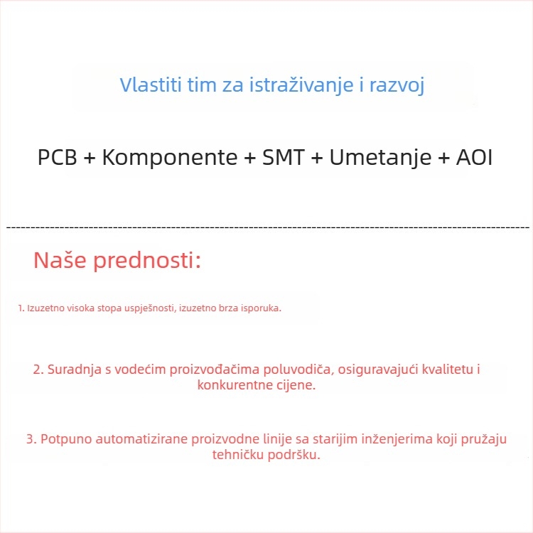 Bežični modul za napajanje s PCB-om i upravljačkom pločom za podiznu utičnicu, Qi BPP 5W, Apple 7.5W PCB