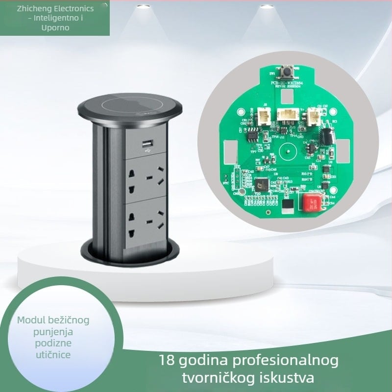 Bežični modul za napajanje s PCB-om i upravljačkom pločom za podiznu utičnicu, Qi BPP 5W, Apple 7.5W PCB