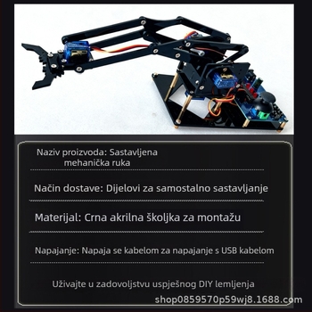 DIY set za mehaničku ruku: učenje elektronike i zavarivanja – edukativni set za makere