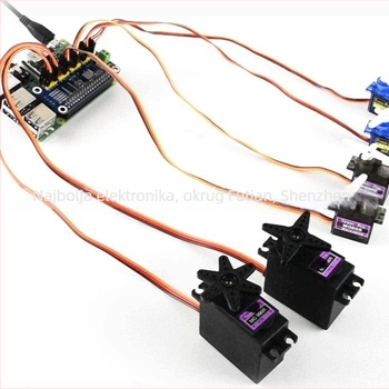 16-kanalna ploča upravljača servo za Raspberry Pi 4B/3B+/Zero W, PWM modul s I2C sučeljem