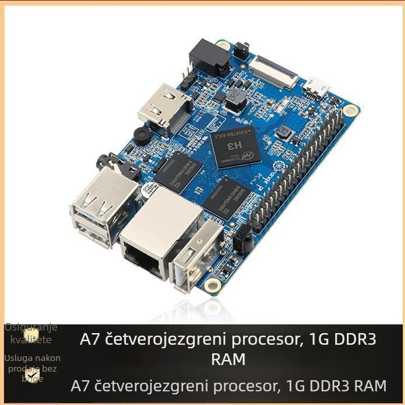 Orange Pi PC ARM H3 razvojna ploča, otvorenog koda, četverojezgrena 1,6 GHz, 1 GB DDR memorije